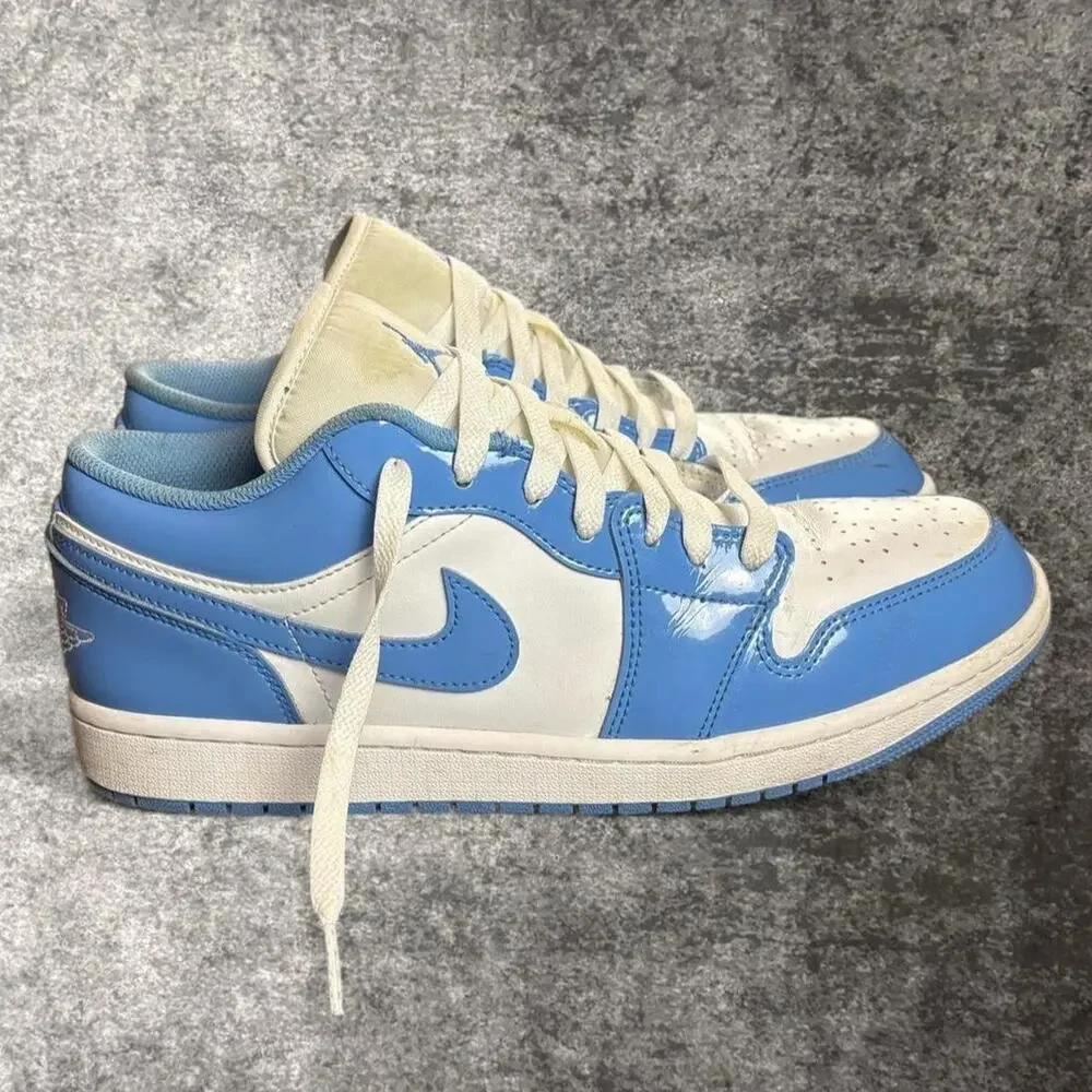 Nike Air Jordan 1 Low University Blue White Men’s Size 10.5 Sneakers 553558-414